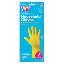Pairs Large Household Rubber Gloves Non Slip Long Sleeve Washing Up Cleaning