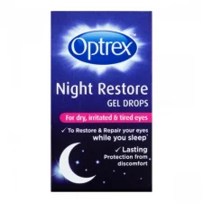 Optrex Night Restore Gel Drops for Dry Irritated Tired Eyes – 10ml